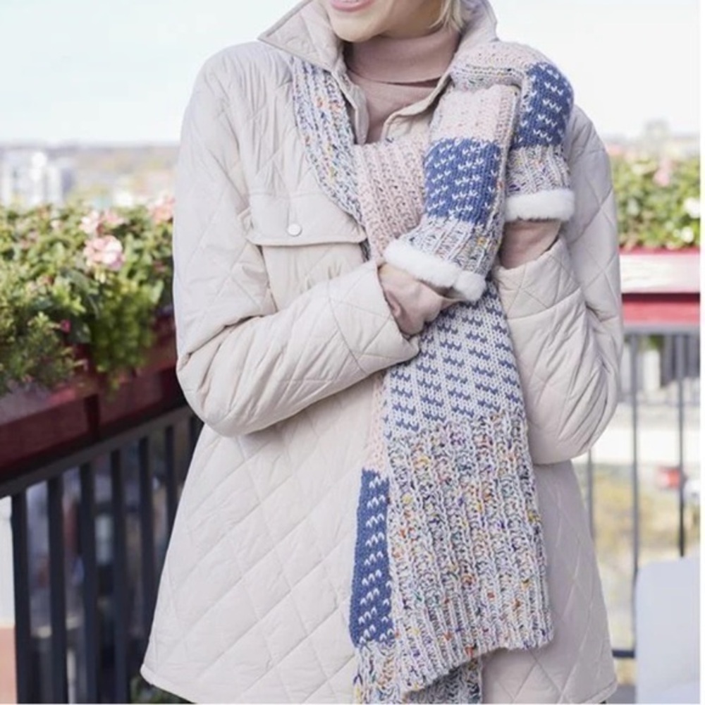 New COCO + CARMEN SCARF & MITTENS SET